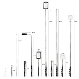 NEIKO 20736A (6) Piece Set, Magnetic Tool & Telescoping Mirror Set, Adjustable Telescoping Magnetic Pickup Tool, Flashlight 15lb Retriever Tool, 360 NEIKO