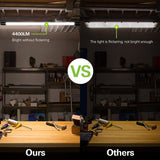 hykolity Linkable LED Shop Light for Garage, 4400lm, 4FT 42W Utility Light Fixture, 5000K Daylight LED Workbench Light W/Plug [250W Equivalent] hykolity