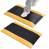 Timgle 2 Pcs Industrial Anti Fatigue Floor Mat 2.6 x 1.6 ft Anti Fatigue Mat Waterproof Standing Mat Anti Slip Commercial Floor Mat for Office Timgle