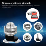 BTER Air Orbital Sander, 10000rpm 75x100mm Square Pneumatic Palm Sander, Sanding/Grinding/Polishing Professional Alloy Steel Pneumatic Sander for BTER