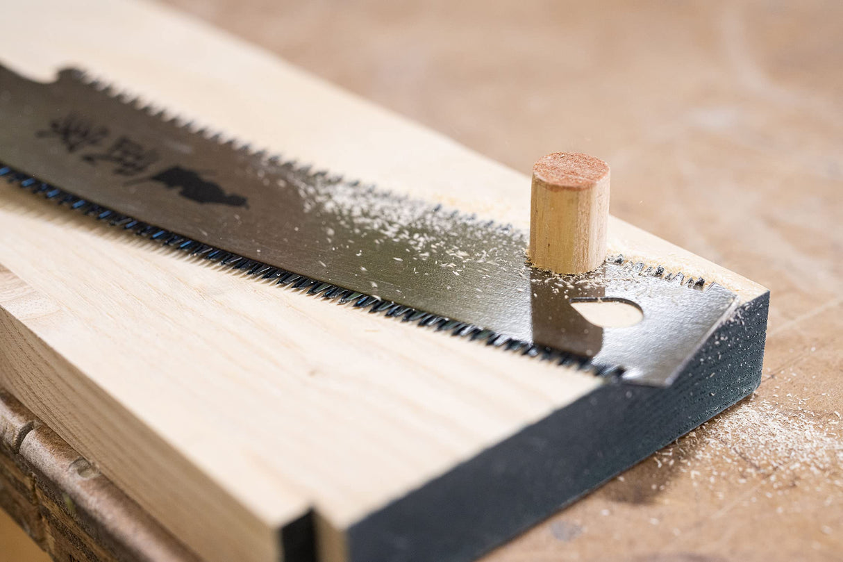 Set of 2 - Ryoba Japanese Pull Saw 9.5 Inch and Flush Cut Saw 6 Inch – Woodworking Tools Ryoba Table Saw – Steel Blades and Wood Handles, Handsaw 2 Clarke Brothers