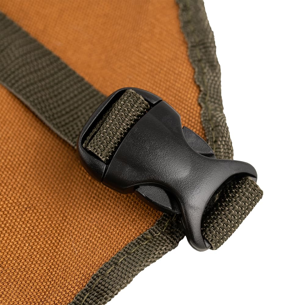 Bucket Boss mens Tool,adjustable,work Tool Bag, Brown, 16 pockets US Bucket Boss