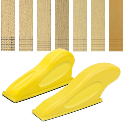 Windspeed 2+70 Pcs Mini Detail Sander, Finger Sanders for Wood Micro Sander for Detail Work Finger Sander for Crafts Small Projects, Include 40 60 80 - WoodArtSupply