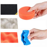 22 Pcs Polishing Pads Kit,3 Inch Sponge Buffing Pads,Buffer for Car Detailing, Polishing Wheel for Drill,Car Buffer Polisher Kit Drill Buffing Kit Harewu