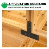 Andorm 14x10 T Shape Post Bracket Tshape Heavy Duty for Wood 4x4,6x6 Lumber Pergola Brackets Powder Coated, T Beam Bracket, T Truss Bracket, T Andorm