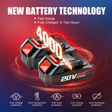 Mini Chainsaw 6-Inch with 2 Battery Mini Electric Chain Saws Cordless Handheld Portable Small Chainsaw for Wood Cutting WEMARS