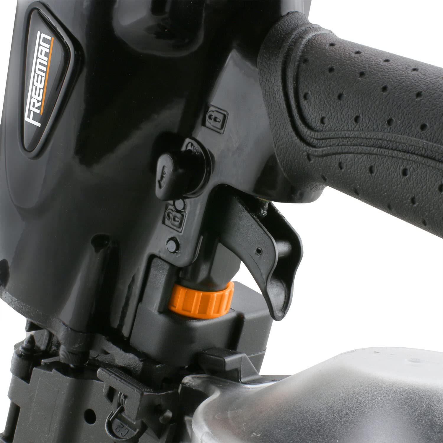 Freeman PCN65 Pneumatic 15 Degree 2-1/2" Coil Siding Nailer with Adjustable Metal Belt Hook Freeman