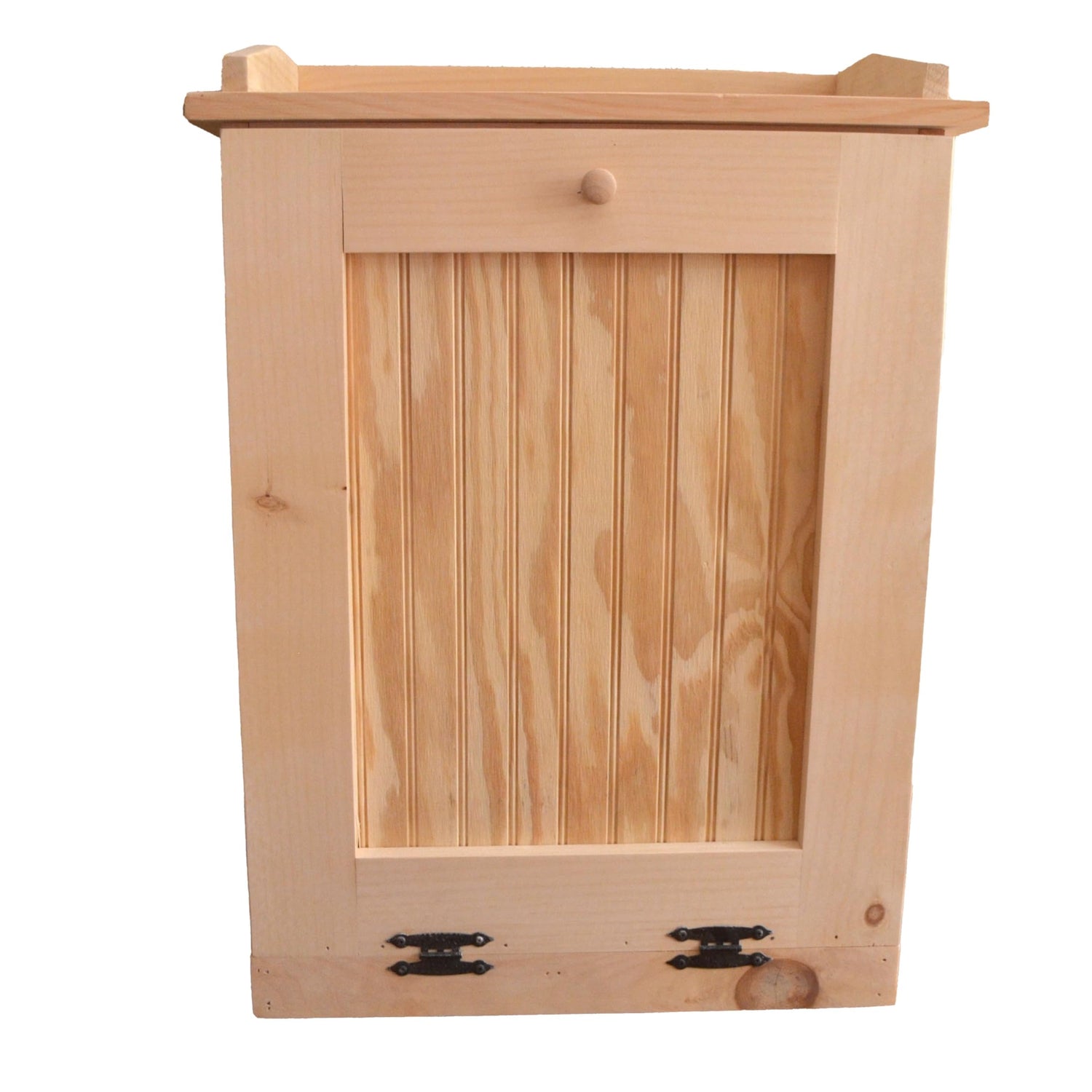 Country Barn Single Tilt-Out Single Trash Cabinet: Efficient and Stylish Trash Cabinet Crafted from Unfinished Pine Wood, is Designed to Hold Country Barn Gifts