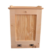 Country Barn Single Tilt-Out Single Trash Cabinet: Efficient and Stylish Trash Cabinet Crafted from Unfinished Pine Wood, is Designed to Hold Country Barn Gifts