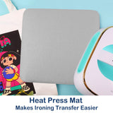 HTVRONT Heat Press Mat for Cricut: Heat Press Pad 11.5"x11.5" for Craft Vinyl Ironing Insulation Transfer, Double Sides Applicable Heat Mat for Heat HTVRONT