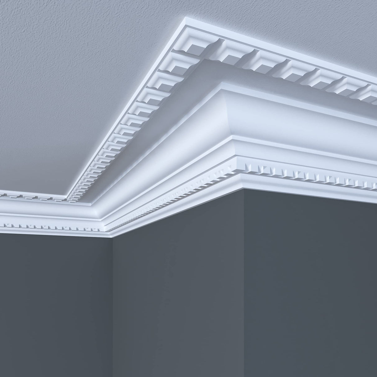 5022-4WHW Unfinished White Hardwood Dentil Trim Moulding ORNAMENTAL