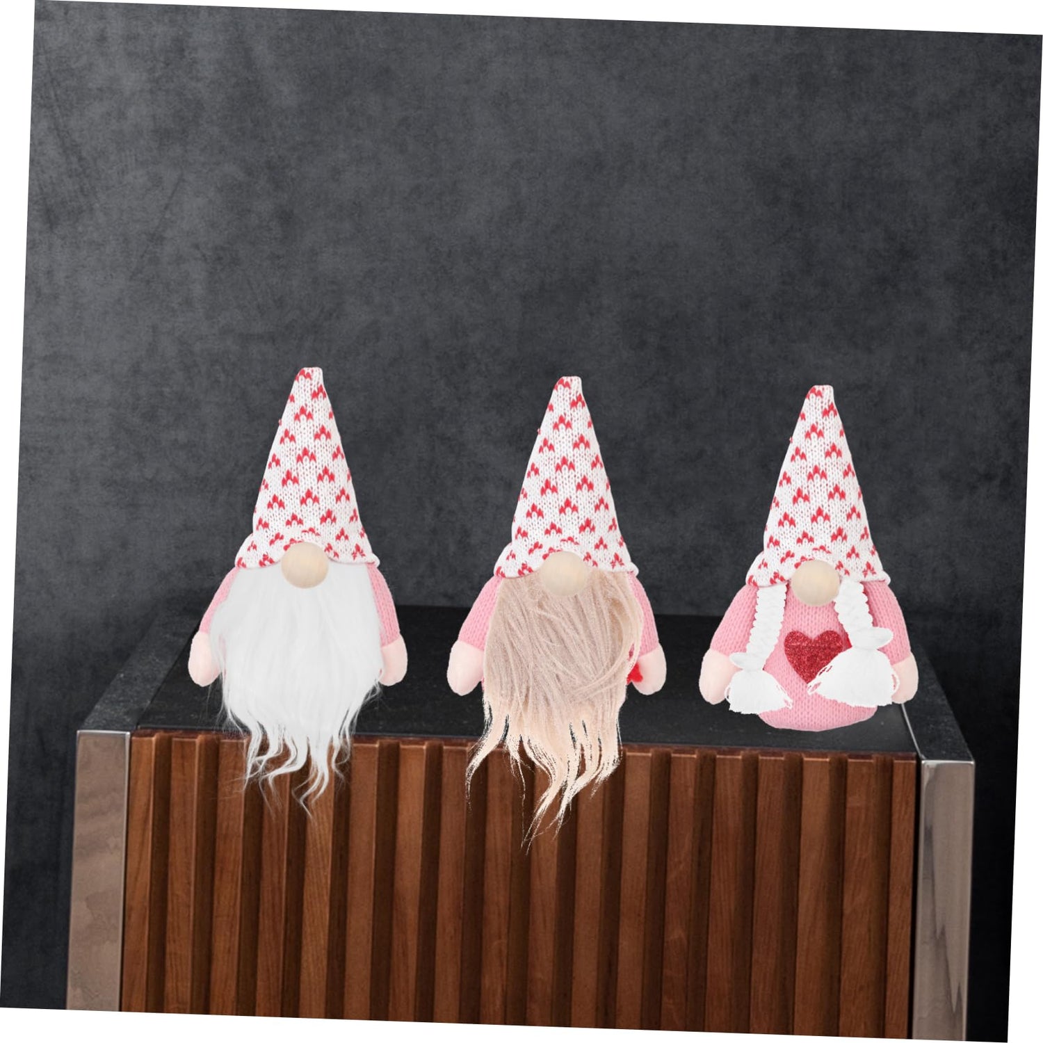 VILLCASE 1 Set Braid Suit Pre-Cut gnome Beard Gnome Doll Nose Arts and Crafts kit fursuits DIY gnome kit Mini Unfinished Wooden Balls mrs Cute Beards VILLCASE