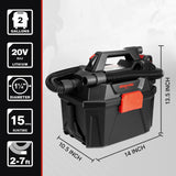 Shop-Vac 20V Cordless Wet/Dry Vacuum, 3-in-1 Portable Shop Vacuum Cleaner, Battery and Charger Included, Ideal for Jobsite, Garage, Car & Workshop Shop-Vac