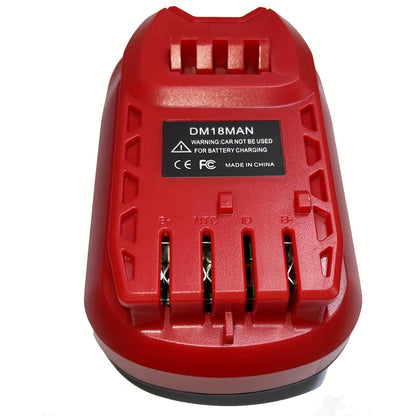 lilocaja DM18MAN Battery Adapter for Craftsman 20V Cordless Tools, Convert Dewalt 18V/20V Max XR Li-ion Battery or Milwaukee M18 18V Li-ion Battery - WoodArtSupply