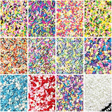 LIKETURE Fake Sprinkles 12 Jars 180g Polymer Clay Sprinkles Fake Candy Sprinkles Faux Sprinkle for Resin Slime Craft Plastic Sprinkle Nail Art Phone LIKETURE