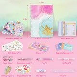 DIY Journal Kit for Girls Ages 8-12 - Girls Scrapbook Kit Gifts, DIY Journal Kit for Girls to Decorate Scrapbook, Journals for Writing, Scrapbook Kit Nexority
