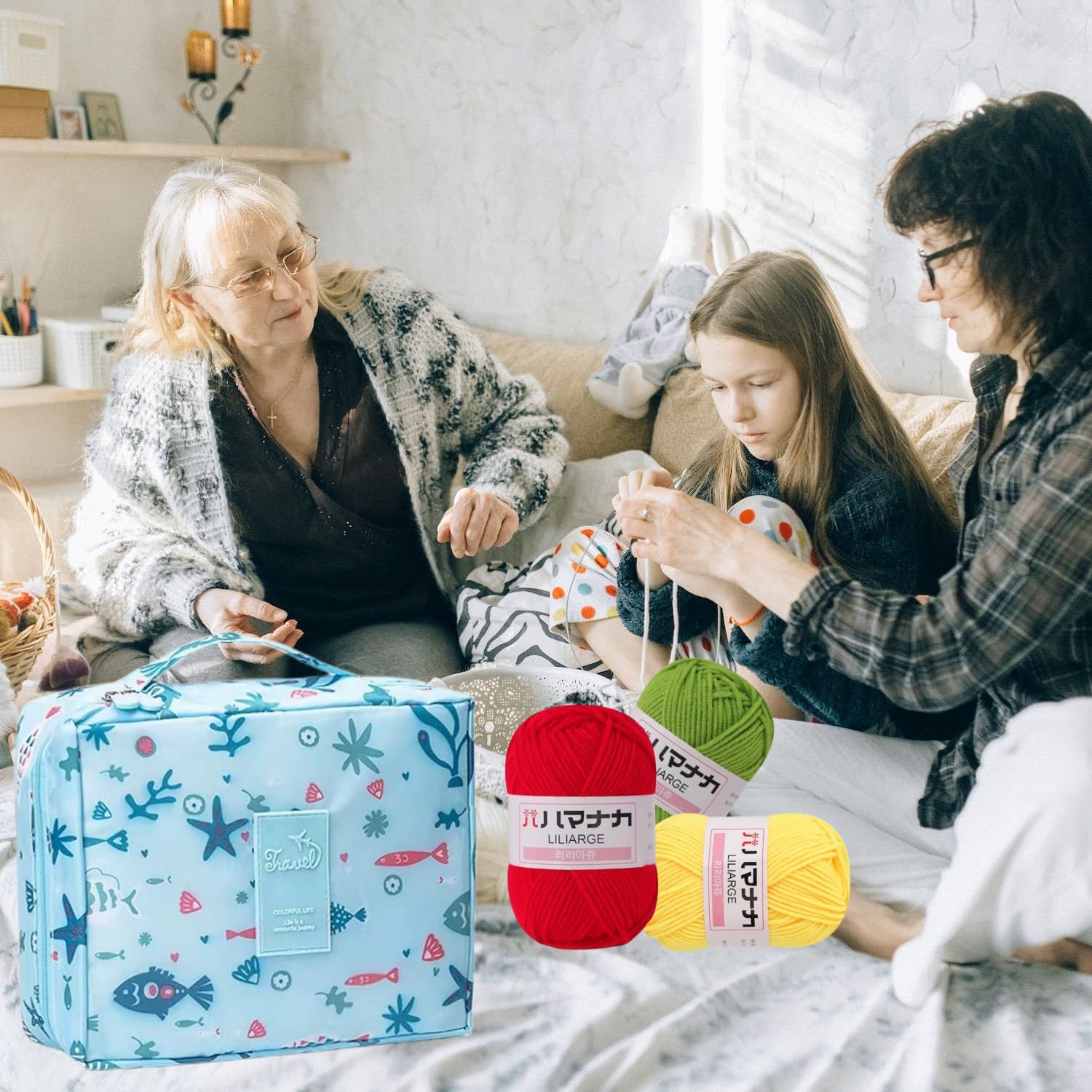 Cdrompy 65Pcs Crochet Kit for Beginners,Crochet Kit for Beginners Adul –  WoodArtSupply