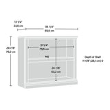 Sauder Miscellaneous Storage 2-Shelf Bookcase/ Book shelf, Oiled Oak finish Sauder