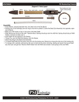 Penn State Industries PKCPMINSS Mini Bolt Action Keychain Pen Kit Starter Package Woodturning Project Penn State Industries