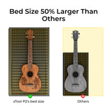 xTool P2 55W CO2 Laser Cutter, Smart Desktop CO2 Laser Engraver and Cutter Machine, Dual Smart 16MP Cameras, Curved Surface Engraving, Create with xTool