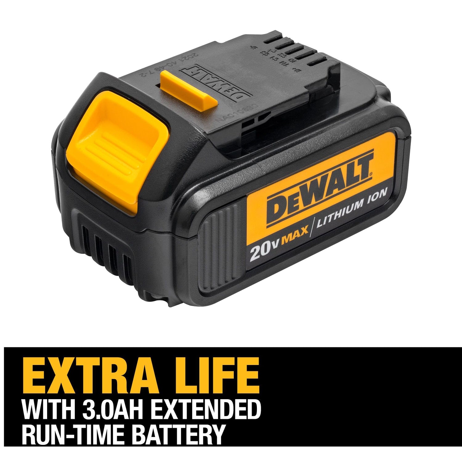 DEWALT 20V MAX Battery with LED Charge Indicator, 3 Amp Hour, 4 Pack (DCB200-4) DEWALT