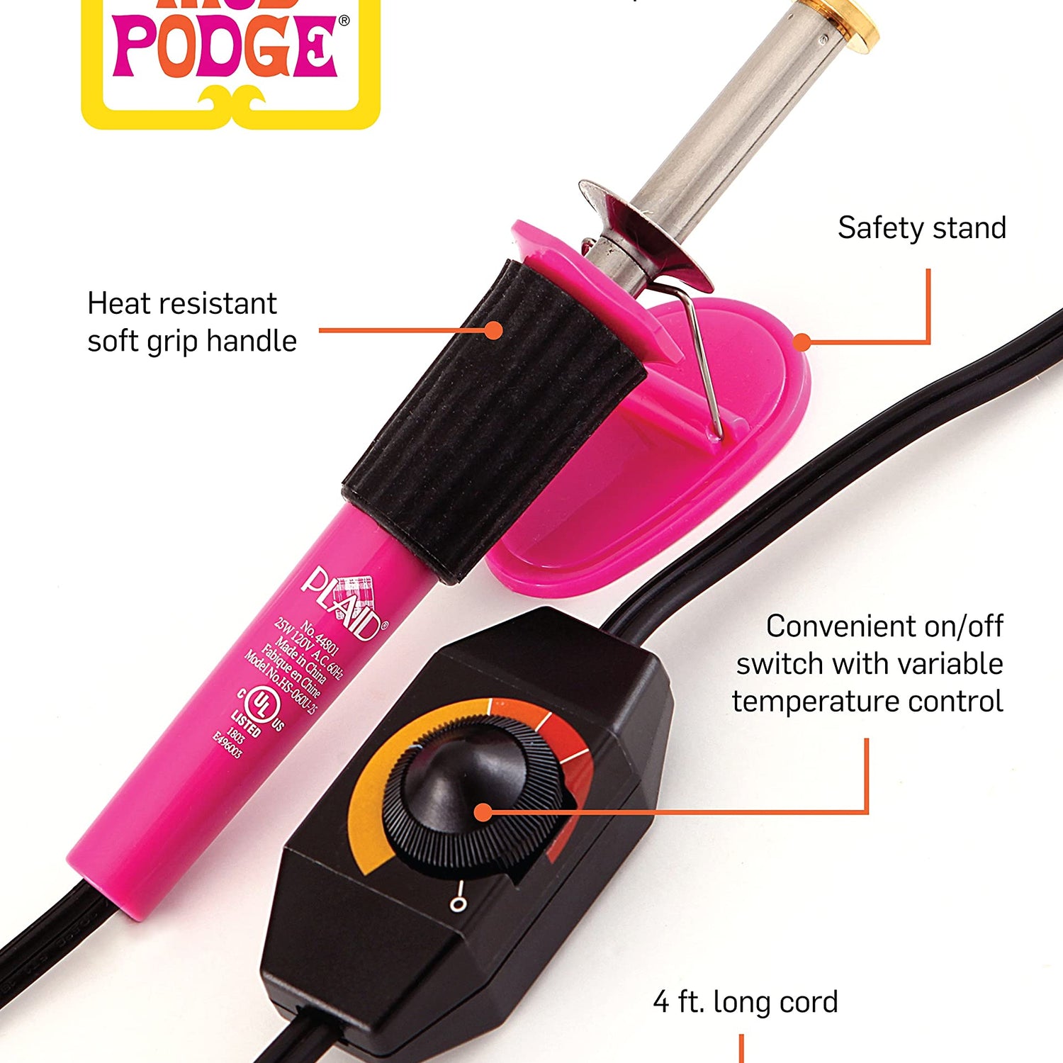 Mod Podge 3-Piece Photo, Lightweight Easy-to-Use Transfer Tool with Variable Temperature Control and Pen-Like Grip, Perfect for DIY Arts and Craft Mod Podge