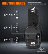 Hocazor Upgrade Bluetooth 5.4 Shooting Ear Protection with Sound Amplify Electronic Digital Safety Ear Muffs Slim Hearing Protector for Shooting Hocazor