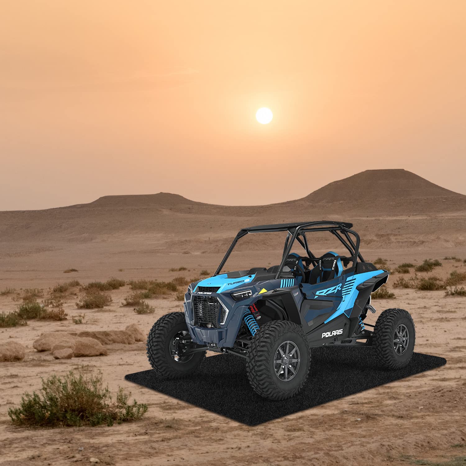 Golf Cart Parking Mat 9.18 ft. x 4.92 ft Oil Absorbent Universal Garage Floor Mat for EZGO, Club Car, Yamaha, ICON, Advanced EV, ATV - MODIGT