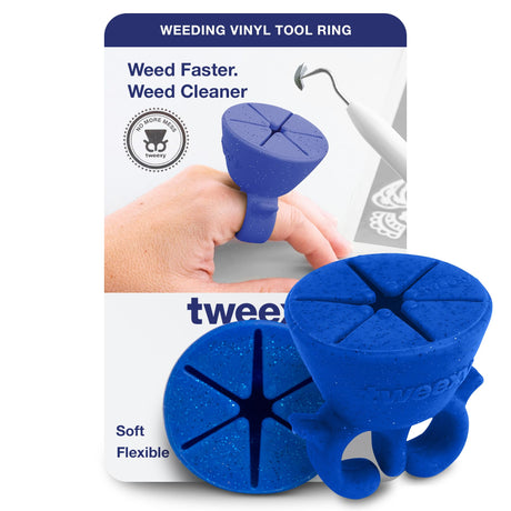 tweexy Craft Vinyl Weeding Scrap Collector Ring | Weeding Tools for Vinyl Heat Transfer, HTV Crafting & Adhesive Paper Sheets Holder | Portable Heat tweexy