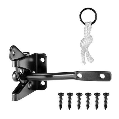 Anti Sag Gate Kit and Gate Latch - Gate Corner Bracket with Gate Hinges Heavy Duty for Wooden Fences-No Sag Gate Corner Brace Bracket for Doors,