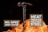 Spec Ops - SPEC-M22CF Tools Framing Hammer, 22 oz, Rip Claw, Milled Face, Shock-Absorbing Grip, 3% Donated to Veterans Black/Tan Spec Ops