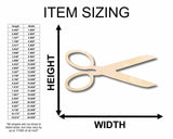 Unfinished Wood Scissors Silhouette - Craft- up to 24" DIY 20" / 1/8" 24 Hour Crafts