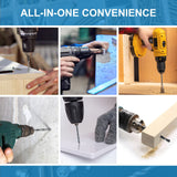 PRESTO Drill Bit Set - 100-Piece Drilling and Driving Combo Kit High Speed Steel Drill Bits & Driver Set for Wood Metal Cement Masonry and Plastic PRESTO