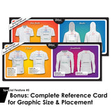 Standard Size - Tshirt Ruler Guide for Vinyl Alignment, T Shirt Rulers to Center Designs, T Shirt Ruler Alignment Tool Placement, Tshirt Guide Ruler Urboni