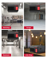 Ecomax MCF03 Air Filtration System, 3-Speed Hanging Ceiling Dust Collectors for Woodworking, Remote Controlled Dust Collection Systems for Shop ECOMAX