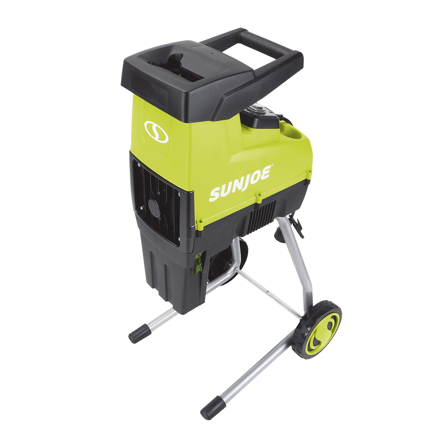 Sun Joe CJ603E 15-Amp 1.7-Inch Cutting Diameter Electric Silent Wood Chipper/Shredder, green - WoodArtSupply