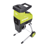 Sun Joe CJ603E 15-Amp 1.7-Inch Cutting Diameter Electric Silent Wood Chipper/Shredder, green Sun Joe