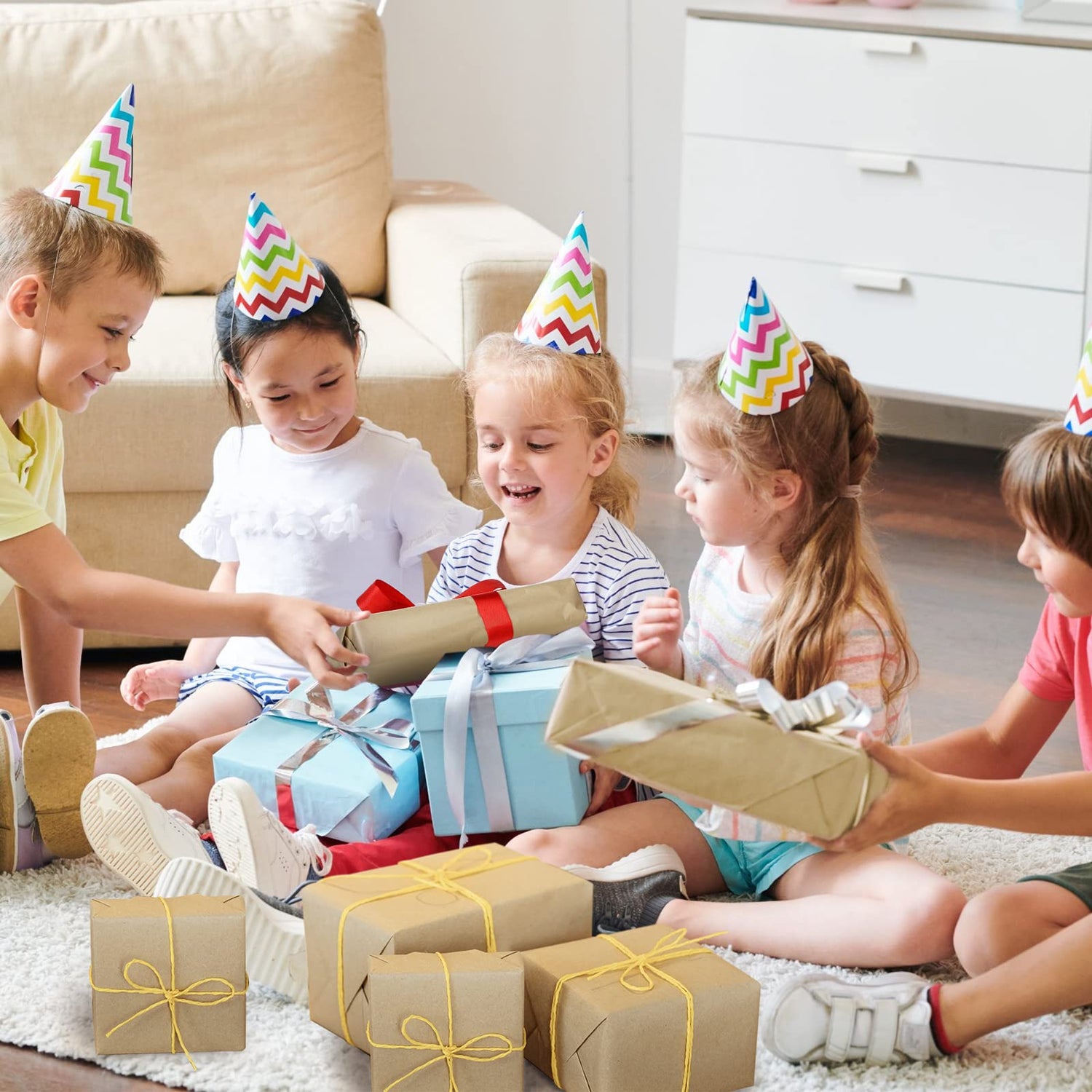 300 Sheets Kraft Tissue Paper 14 x 20 Inches Wrapping Paper Bulk Tissue Paper Decorative for School Baby Shower Graduation Weddings Birthday DIY Bags Fuutreo