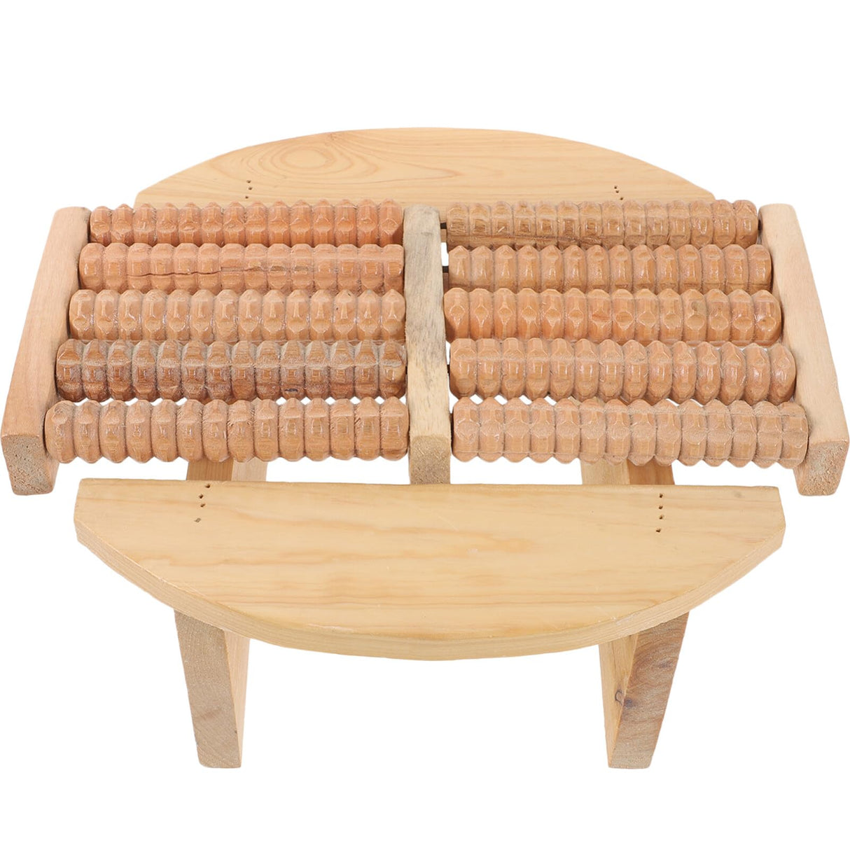 Feet Massager Sauna Stool Solid Foot Rest Under Desk Footrest Wood Massage Tools DOITOOL