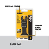 DEWALT Oscillating Tool Blade for Wood with Nails, Wide, Titanium Nitride Coated (DWA4204) , Black DEWALT