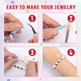 QUEFE 7870pcs Clay Beads for Jewelry Making Kit, 40 Colors Charm Bracelet Making Kit for Girls 8-12 for Crafts QUEFE