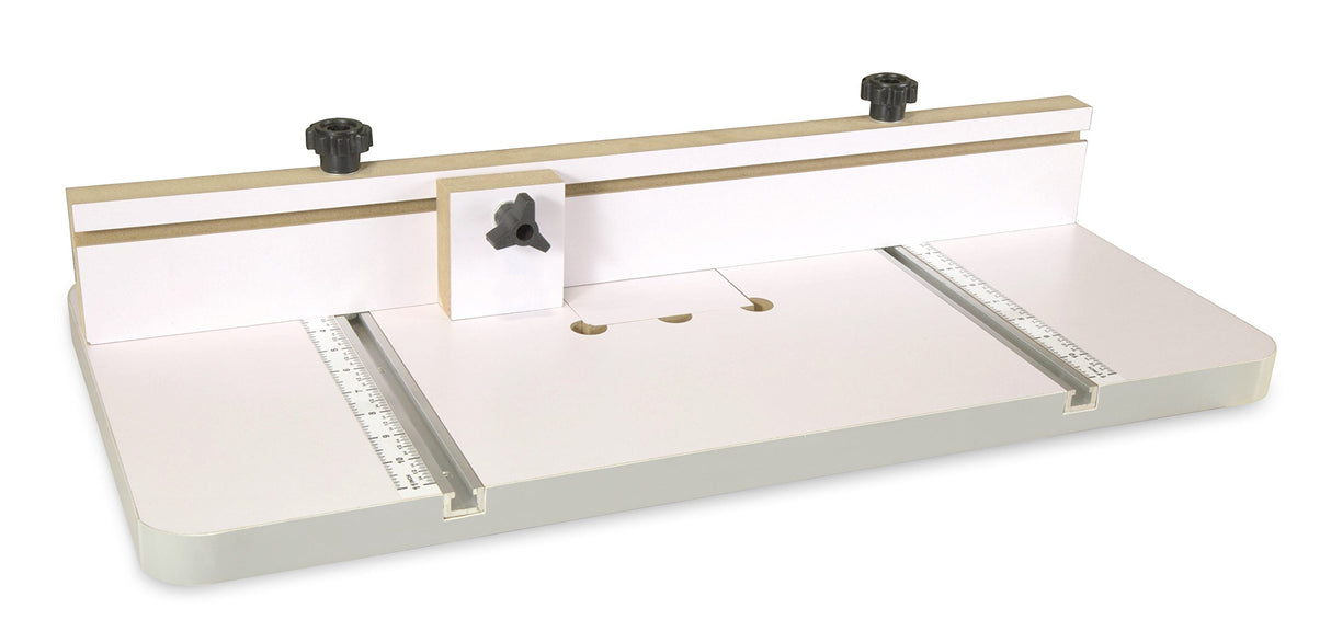 WEN DPA2412T 24 in. x 12 in. Drill Press Table with an Adjustable Fence and Stop Block WEN