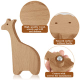 Qunclay Wooden Animal Cabinet Knobs Decorative Wood Dresser Knobs with Screws Dresser Pulls Wood Marine Woodland Animals Knobs Furniture Knobs Qunclay