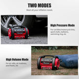 AVID POWER Tire Inflator Portable Air Compressor, 12V DC / 120V AC Car Tire Pump, Air Mattress Pump with Inflation and Deflation Modes, Dual Powerful AVID POWER