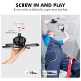 LED Garage Light 4 Pack, 120W Ultra Bright LED Shop Light with 4 Adjustable Panels, 12000LM E26/E27 Base Deformable Ceiling Light Fixtures for Tudoccy