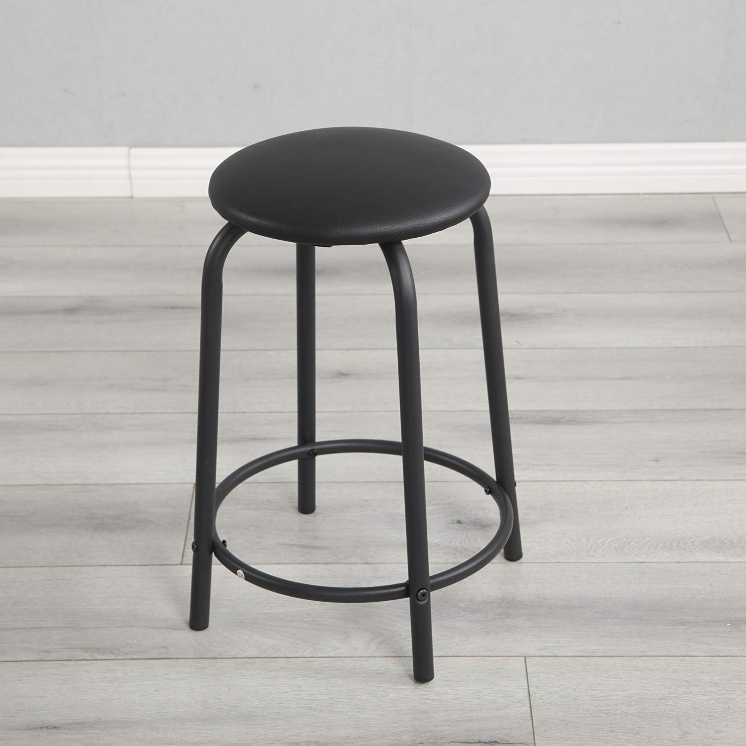 HomSof Adjustable Drafting Printing Table with Chair, 23.6D x 38.5W x 27.5H in, Black HomSof