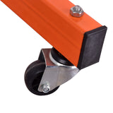 Eisen ET018 Mechanics Rolling Work Table, Adjustable Mobile Tray Table for Shop, Garage, DIY. Tool Tray Cable With Wheels. 220 lb. Capacity, orange Eisen Home