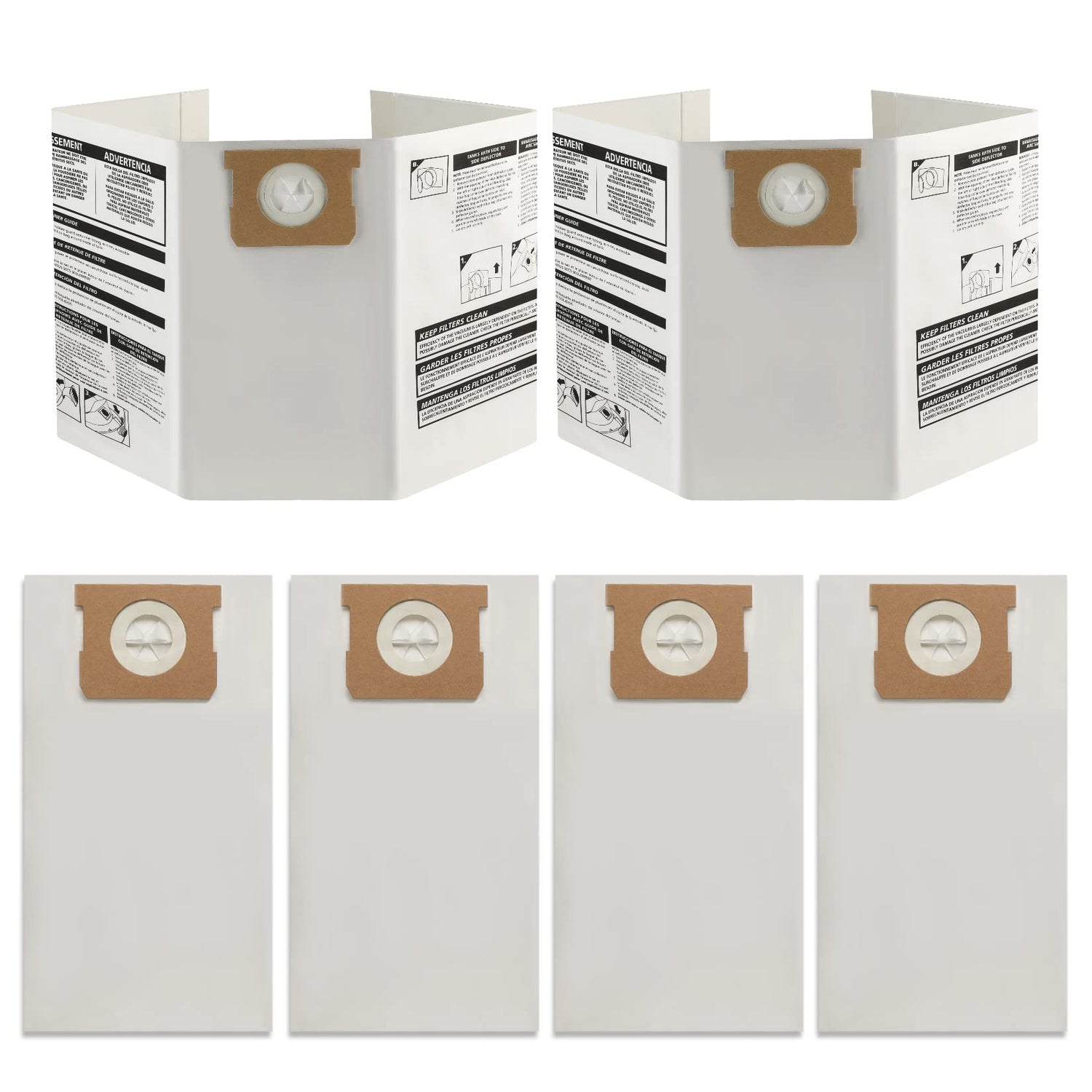 Shop-Vac 90662 10-14 Gallon Disposable Collection Filter Bag, 6 Pack Shop-Vac