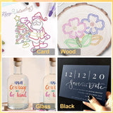 Double Line Outline Markers 24 Colors Super Squiggles Glitter Markers Self Outline Metallic Markers, Doodle Shimmer Markers Drawing Pens for OUNIY