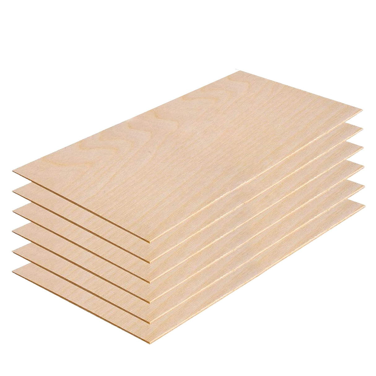 3MM 1/8" x 12" x 20" Baltic Birch Plywood - B/BB Grade (6pk) Ready for Glowforge Laser Printers - Perfect for Arts and Crafts, School Projects and Anderson Plywood